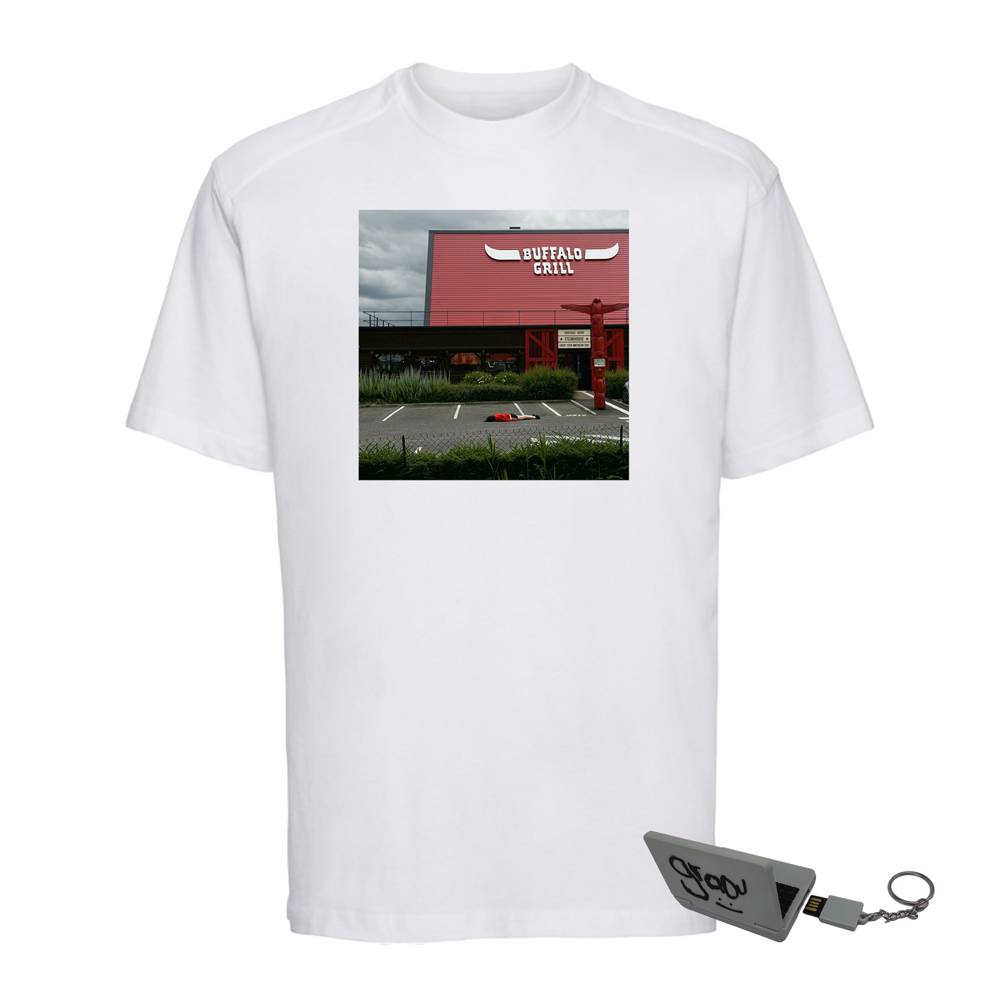 T-shirt Buffalo + porte-clé USB