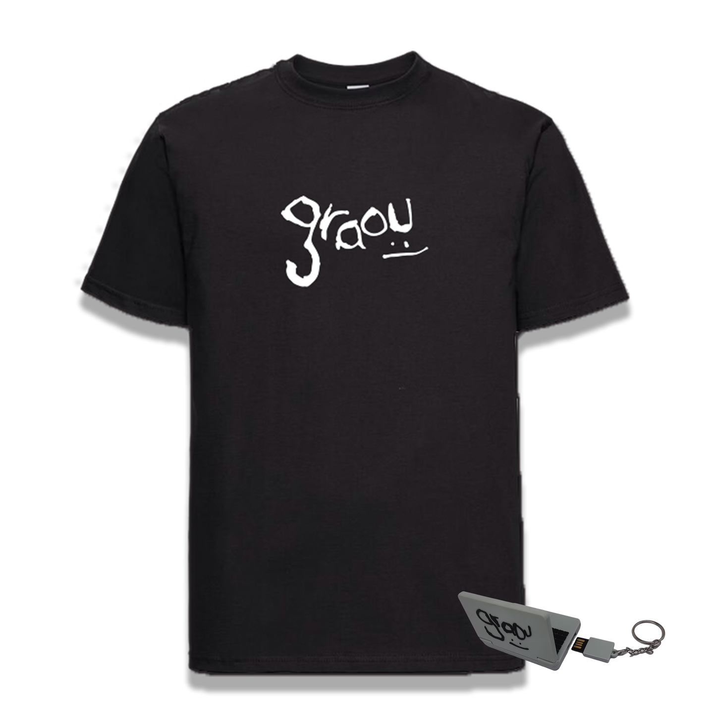 T-Shirt graou + porte-clé USB