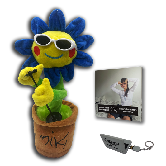 Peluche Industry Plant + album CD & livret à planter + dédicace + porte-clé USB