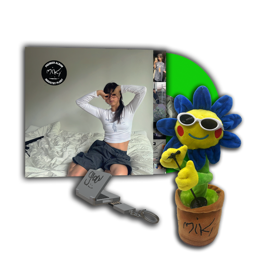 Peluche Industry Plant + vinyle vert phosphorescent + porte-clé USB